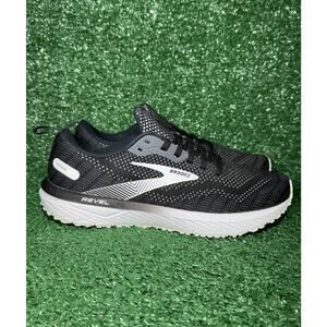 Brooks Womens Revel 6 Black White Running Comfort Shoes Athletic Sneakers Size 9